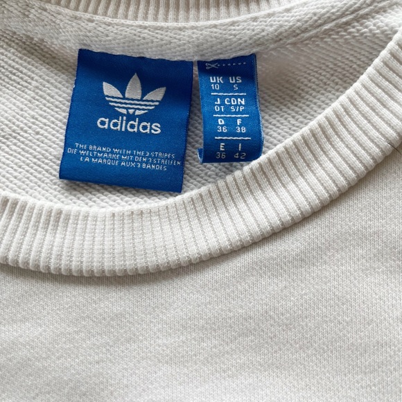 Adidas White Oversized Logo Pullover - Picture 3 of 5